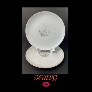 Vintage Kaysons Vintage Golden Rhapsody 1961 Fine China 2 Dinner Plates 9.25”